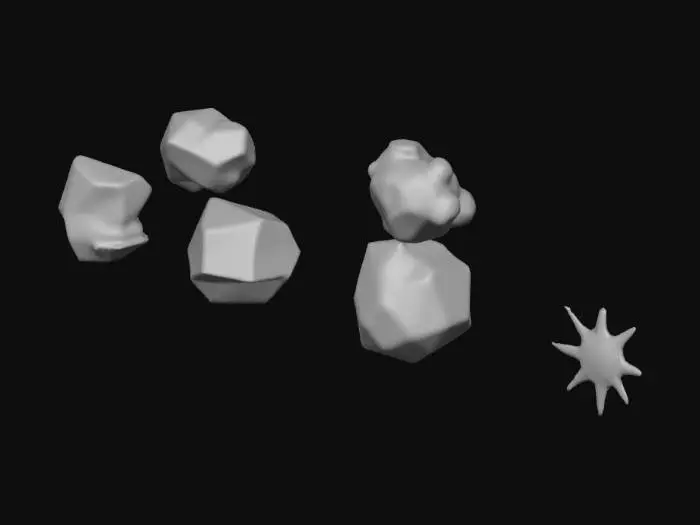 3D model for Colored Gems Collection