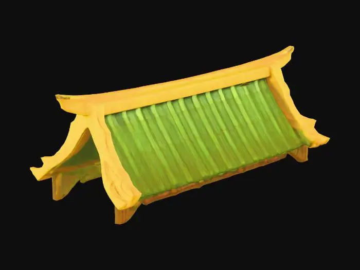 3D model for Green Pagoda Roof