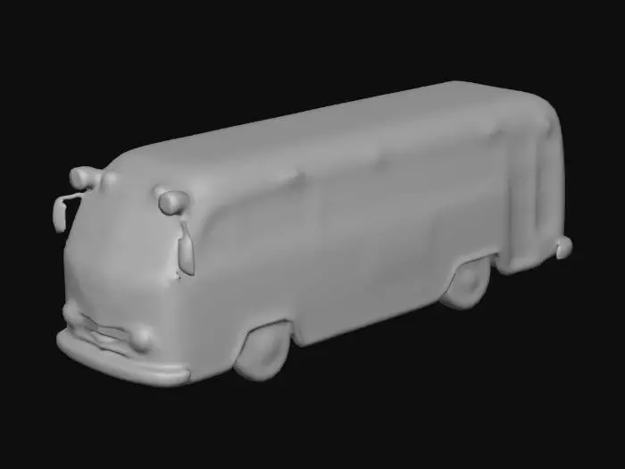 3D model for Blue Bus