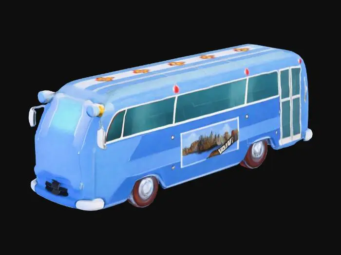3D model for Blue Bus