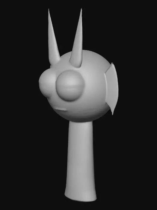 3D model for Purple Horned Creature