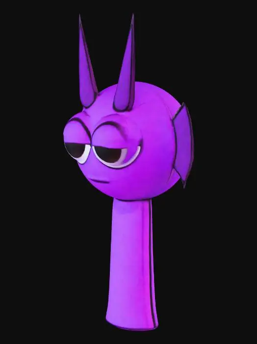 3D model for Purple Horned Creature