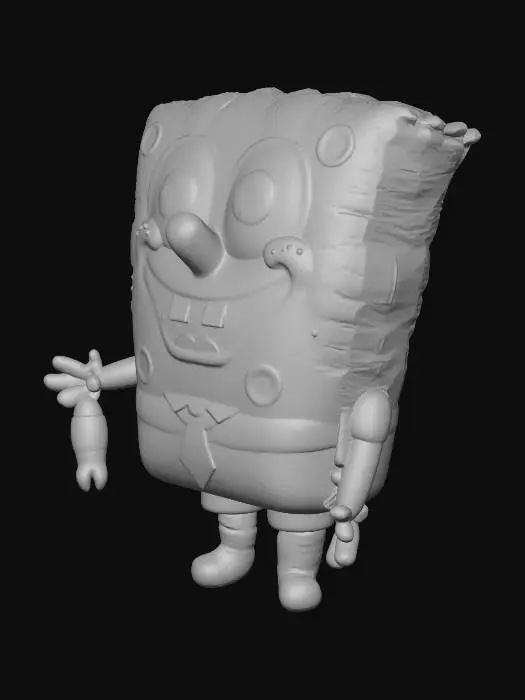 3D model for Balloon Spongebob holding some coke