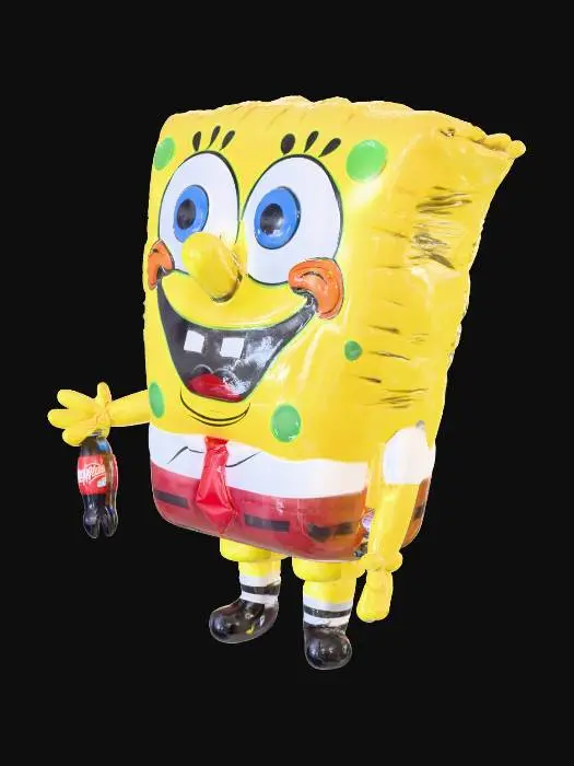 3D model for Balloon Spongebob holding some coke