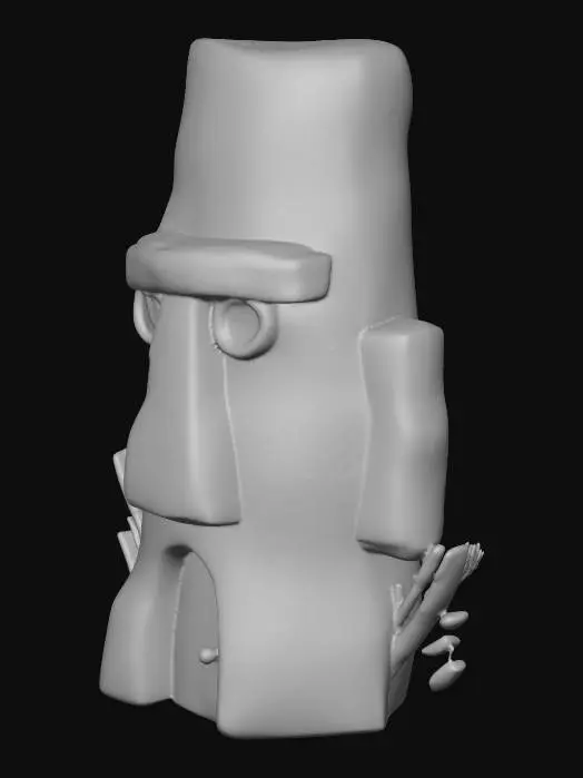 3D model for Squidwards Tiki house