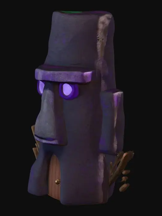 3D model for Squidwards Tiki house