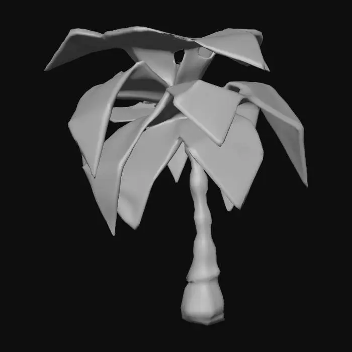 3D model for Cartoony Palm tree CGI 