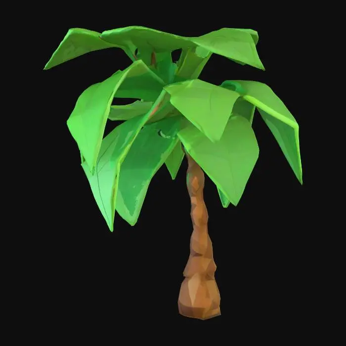 3D model for Cartoony Palm tree CGI 