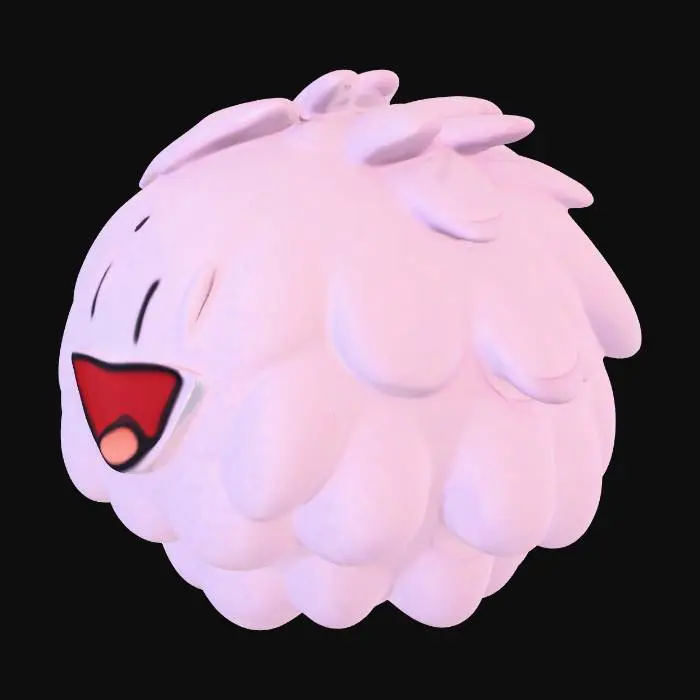 3D model for Fluffy Joyful Blob