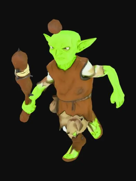 3D model for Goblin Character Model Sheet