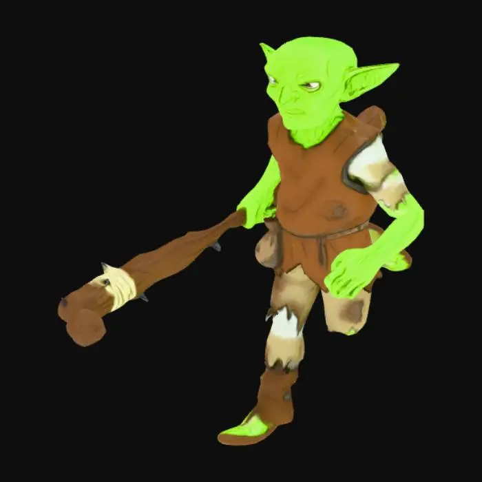3D model for Goblin Character Model Sheet
