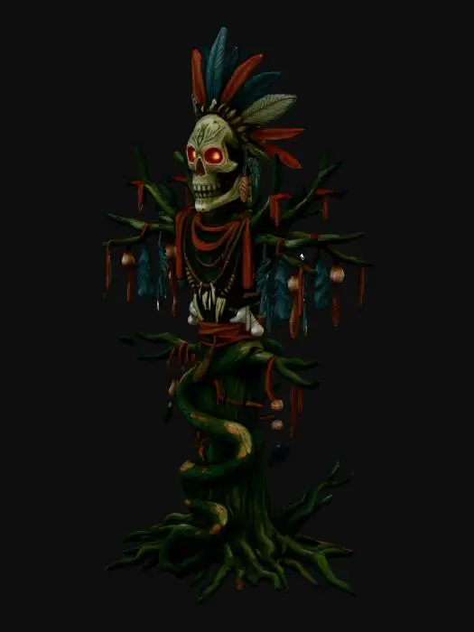 3D model for Serpent Guardian Totem