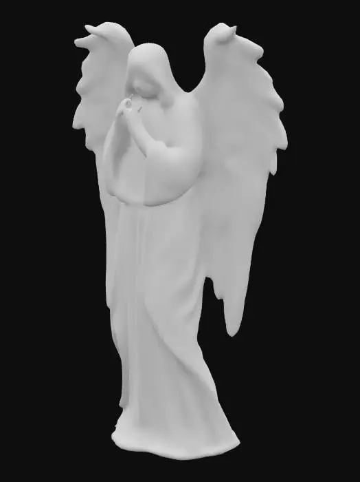 3D model for Doctor Who Weeping Angel full body hands covering face