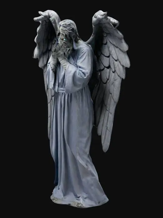 3D model for Doctor Who Weeping Angel full body hands covering face