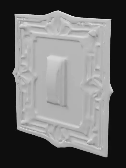3D model for Art Deco Style Light Switch