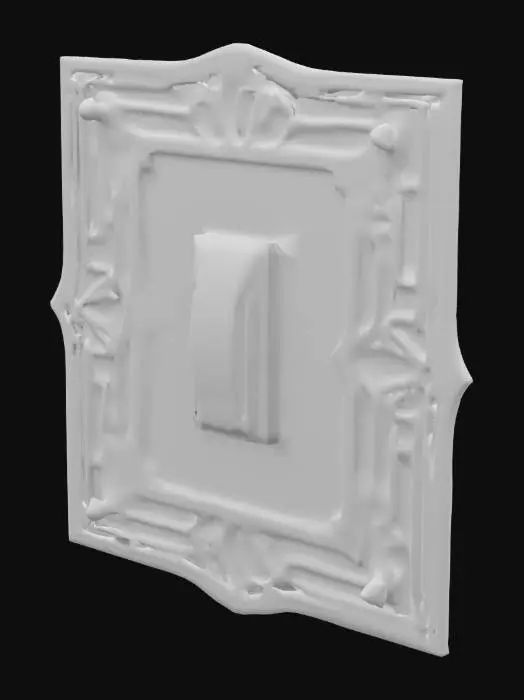 3D model for Art Deco Style Light Switch