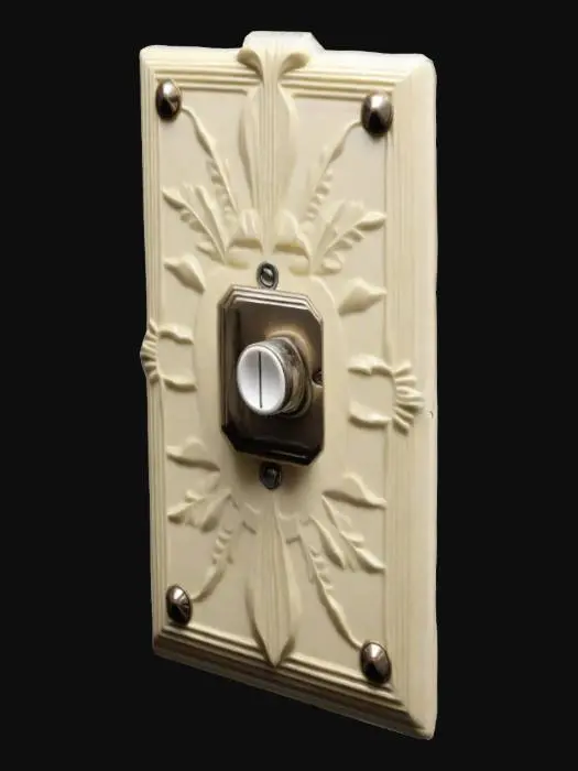 3D model for Art Deco Style Light Switch