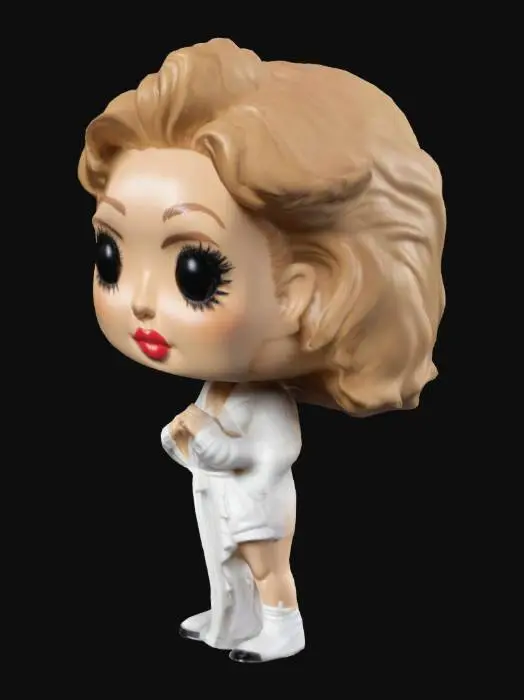 3D model for Funko Pop style model of Kylie Minogue. No base stand.
