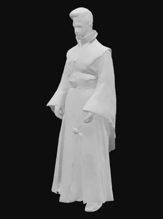 3D model for Doctor Who style Time Lord dressed in Gallifreyan Robes