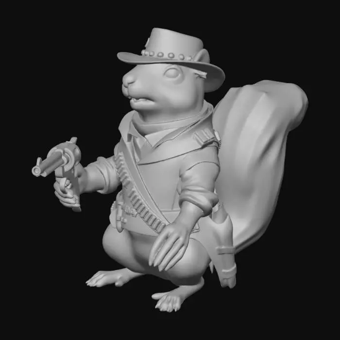 3D model for Cowboy Squirrel