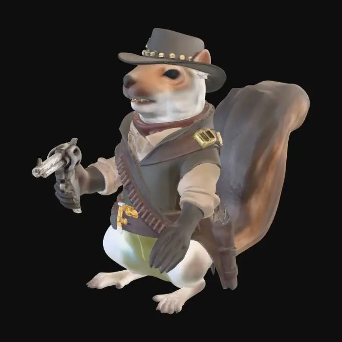 3D model for Cowboy Squirrel