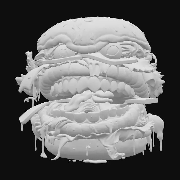 3D model for Monster Burger