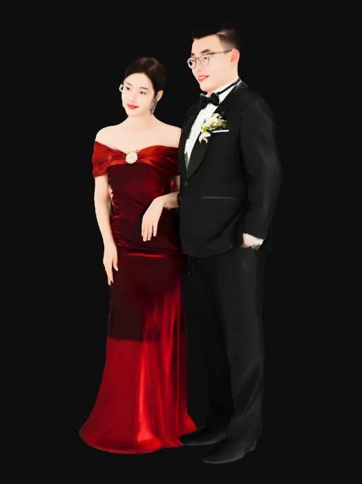 3D model for Velvet Evening Portrait