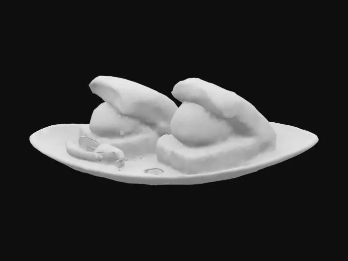 3D model for vada pav mumbai famous dish