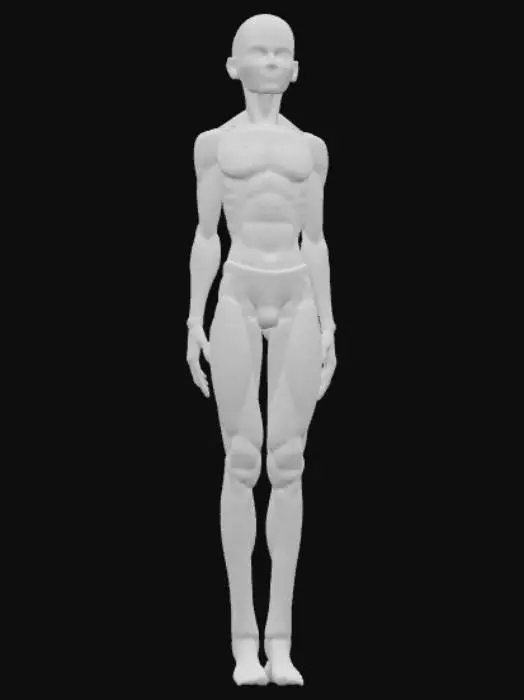 3D model for Articulated Human Sculpture