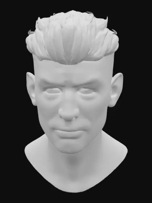 3D model for generate a second life head model of nick Jonas, highly detailed, high quality
