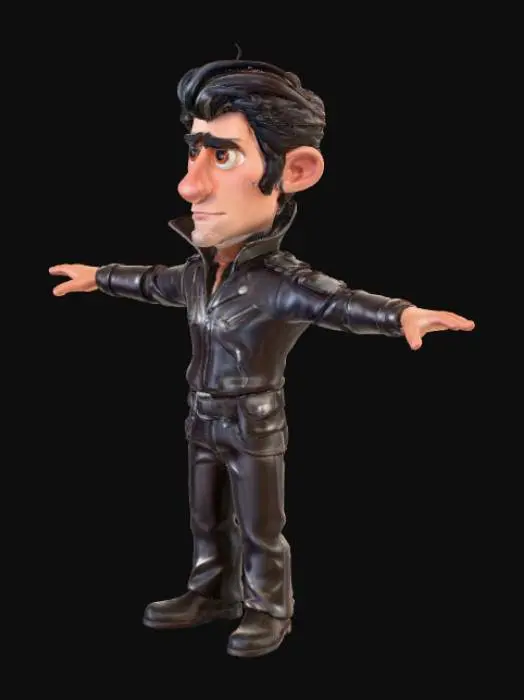 3D model for male model, standing in a t-pose
