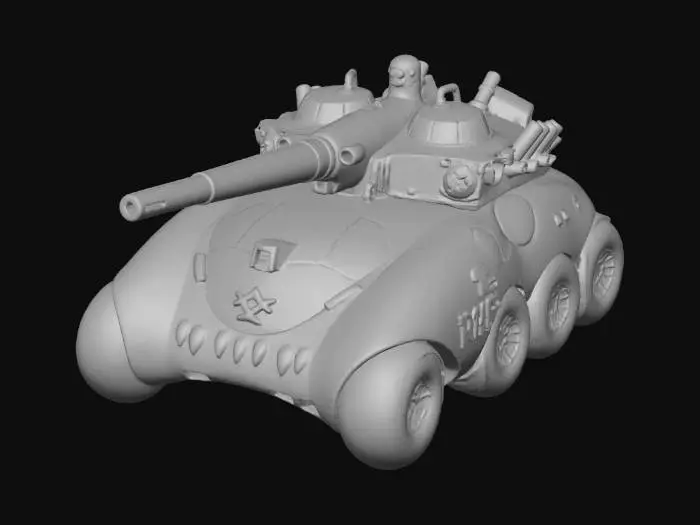 3D model for Police Tank Robot
