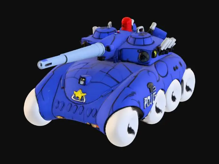 3D model for Police Tank Robot