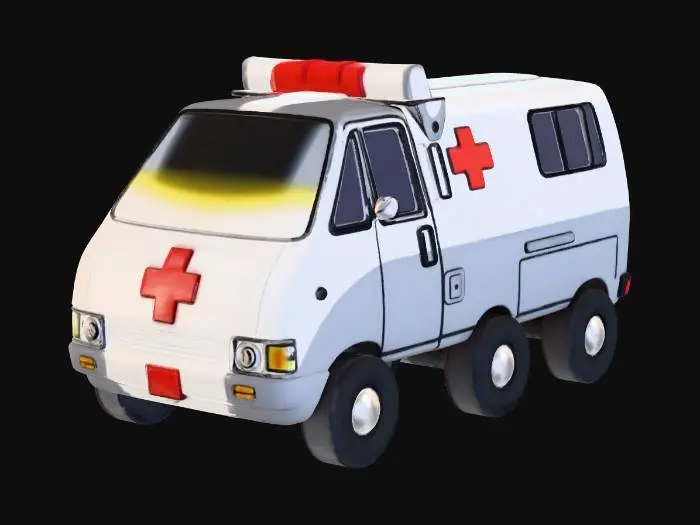 3D model for Speeding Ambulance