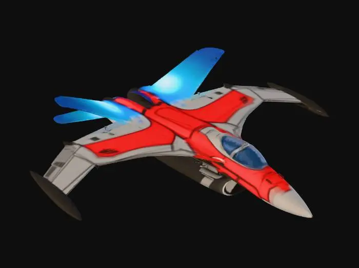 3D model for Jet in Flight