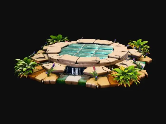 3D model for Enchanted Forest Oasis