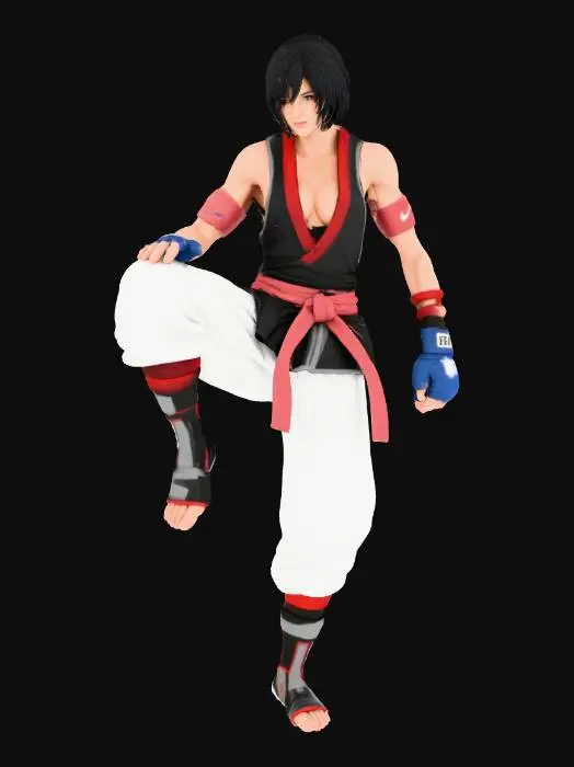 3D model for Juri han before the fall