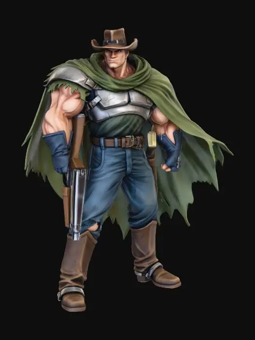 3D model for Cowboy Warrior