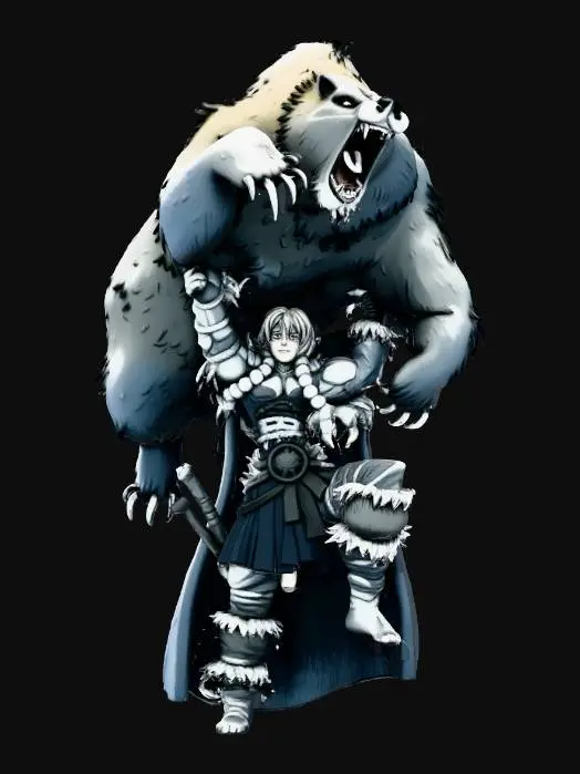 3D model for Warrior and Bear Showdown