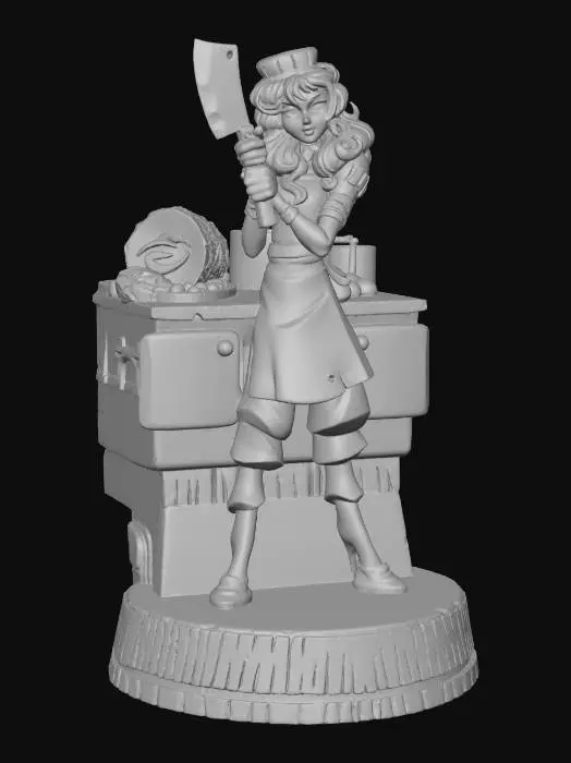 3D model for Chef with a Cleaver