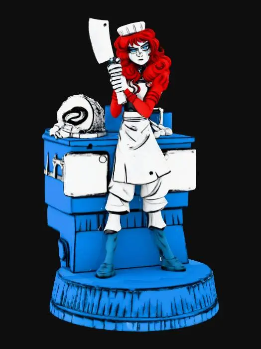 3D model for Chef with a Cleaver