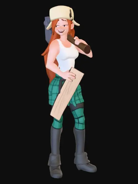3D model for Lumberjack Lass