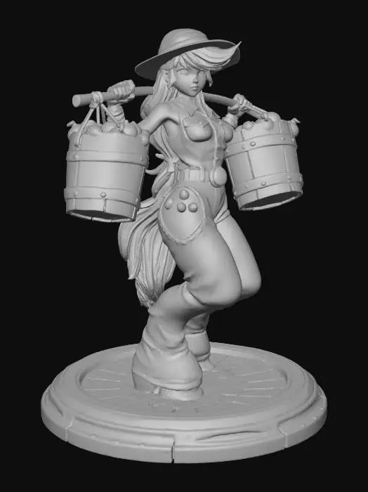 3D model for Apple Harvest Cowgirl