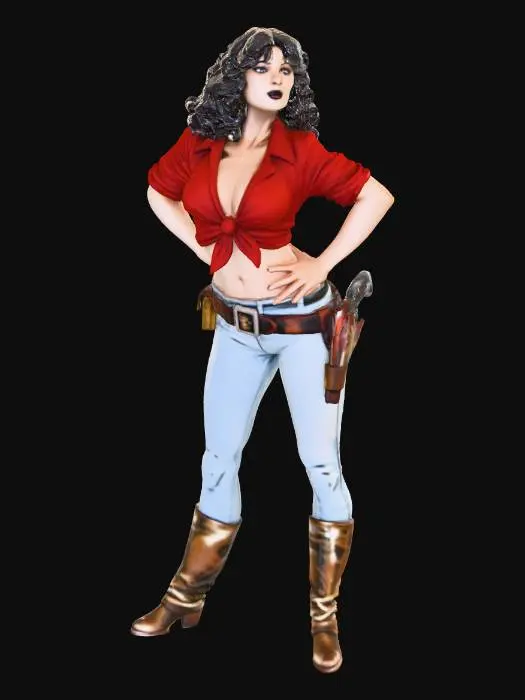 3D model for Western Heroine
