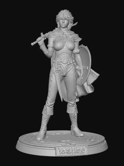 3D model for Warrior of the Forgotten Realms
