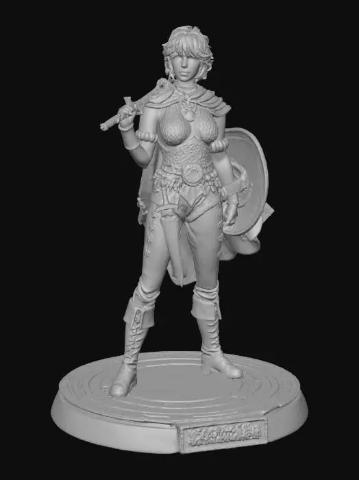 3D model for Warrior of the Forgotten Realms