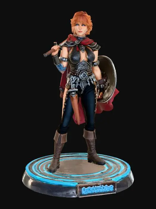 3D model for Warrior of the Forgotten Realms