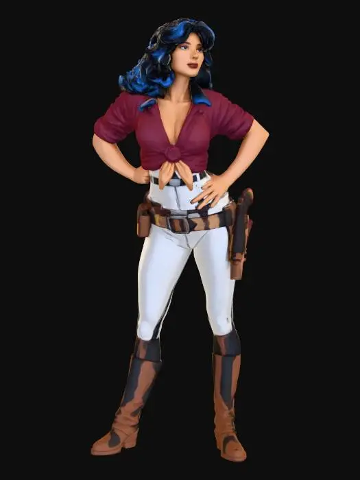 3D model for Western Heroine
