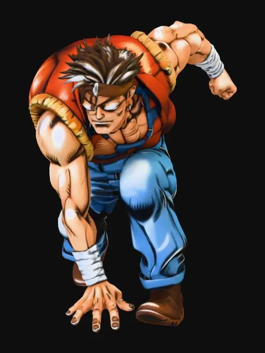 3D model for Determined Fighter