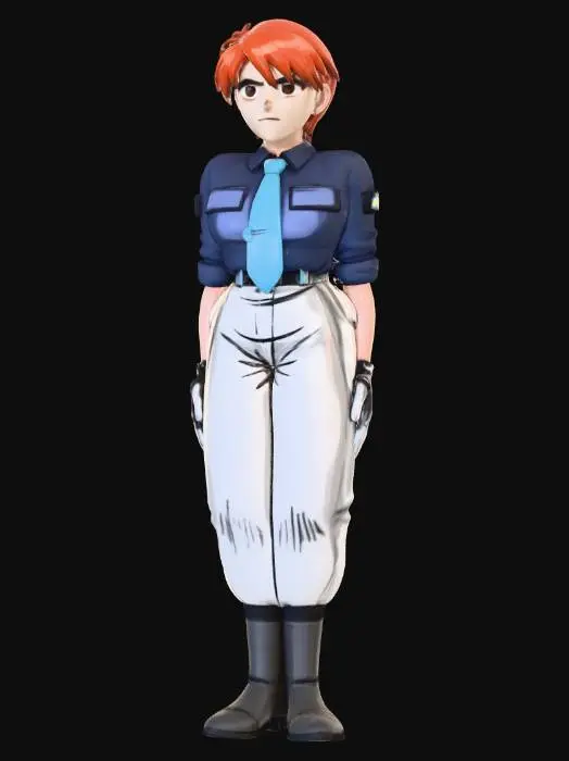 3D model for Anime Character Standing